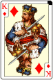 Skatkarten Karo König