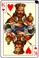 Skatkarten Herz König
